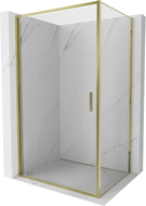 Mexen Exo-B hinged shower cabin 95 x 110 cm, transparent, gold - 817-095-110-50-00