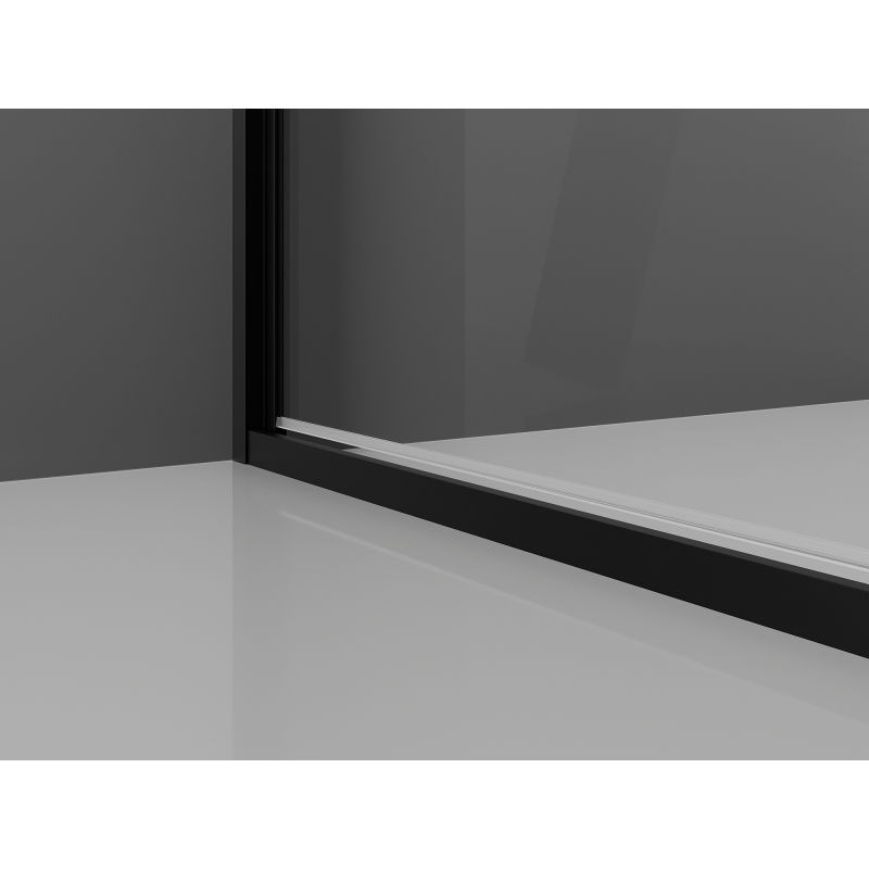 Mexen Exo hinged shower cabin 80 x 120 cm, transparent, black - 817-080-120-70-00