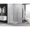 Mexen Exo-R swing shower cabin 120 x 120 cm, transparent, chrome - 819-120-120-01-00