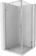 Mexen Exo-R swing shower cabin 120 x 120 cm, transparent, chrome - 819-120-120-01-00