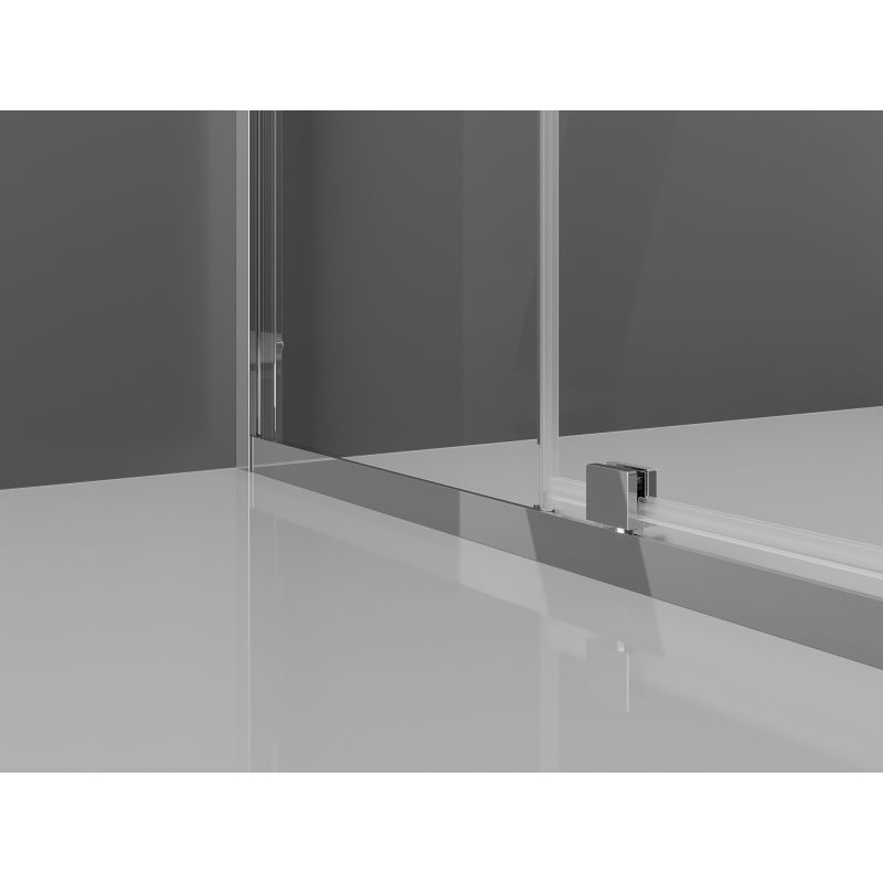 Mexen Exo hinged shower enclosure 135 x 120 cm, transparent, chrome - 819-135-120-01-00