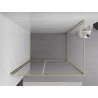 Mexen Exo-R hinged shower enclosure 115 x 110 cm, transparent, gold - 819-115-110-50-00