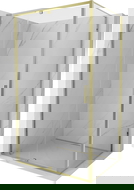 Mexen Exo pivot shower cabin 155 x 120 cm, transparent, gold - 819-155-120-50-00