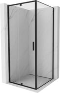 Mexen Exo-R swing shower enclosure 110 x 110 cm, transparent, black - 819-110-110-70-00