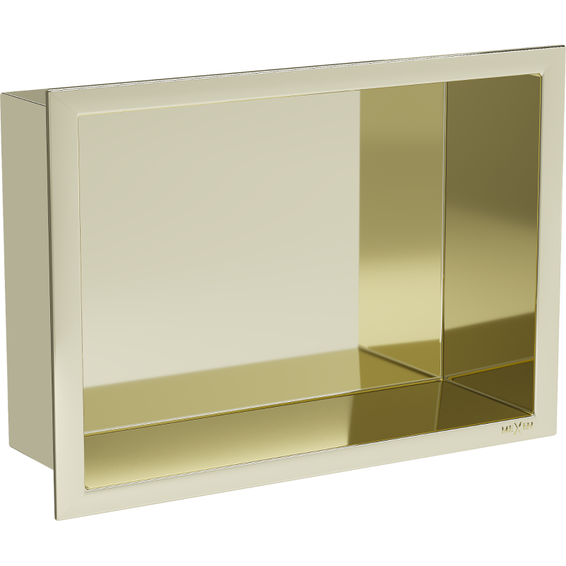 Mexen X-Wall-R shower niche with flange 30 x 20 cm, Gold - 1950302010