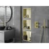 Mexen X-Wall-R shower niche with flange 30 x 30 cm, Gold - 1950303010