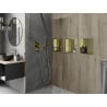 Mexen X-Wall-R shower niche with flange 30 x 30 cm, Gold - 1950303010