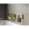 Mexen X-Wall-R shower niche with flange 30 x 30 cm, Gold - 1950303010