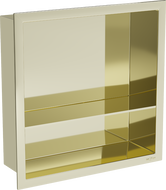 Mexen X-Wall-R shower niche with flange and shelf 30 x 30 cm, Gold - 1950303010S