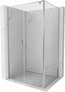 Mexen Exo-BR Duo swing shower enclosure 110 x 70 cm, transparent, chrome - 8182-110-070-01-00