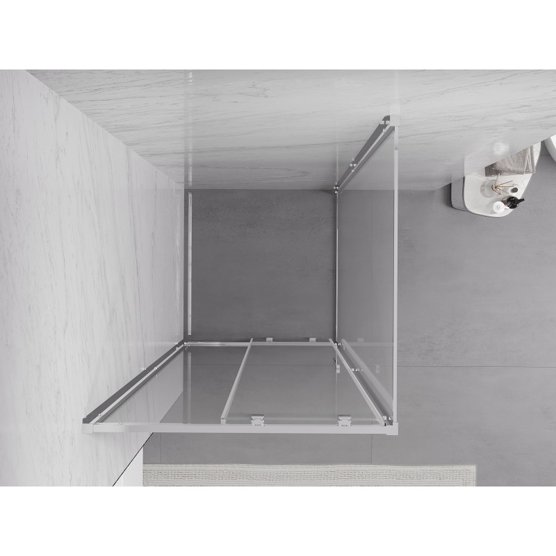 Mexen Exo-S sliding shower cabin 110 x 110 cm, transparent, chrome - 8151-110-110-01-00