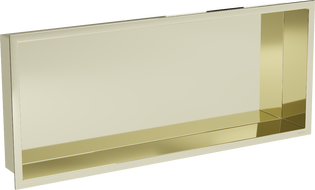 Mexen X-Wall-R shower niche with flange 75 x 30 cm, Gold - 1950753010