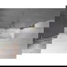 Mexen Velar L 2-panel sliding shower screen 90 x 150 cm, transparent, brushed gold - 896-090-003-01-55