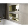 Mexen X-Wall-R shower niche with flange 75 x 30 cm, Gold - 1950753010