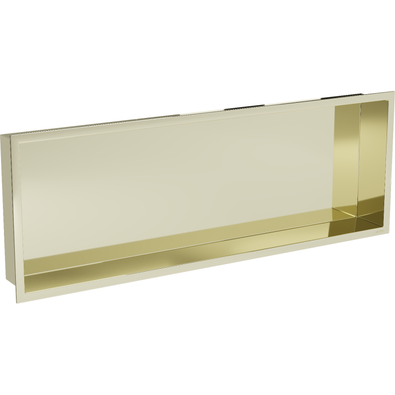Mexen X-Wall-R shower niche with flange 90 x 30 cm, Gold - 1950903010