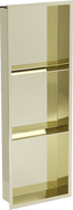 Mexen X-Wall-R shower niche with flange and shelf 90 x 30 cm, Gold - 1950903010S
