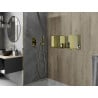 Mexen X-Wall-R shower niche with flange and shelf 90 x 30 cm, Gold - 1950903010S