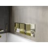 Mexen X-Wall-R shower niche with flange and shelf 90 x 30 cm, Gold - 1950903010S