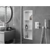 Mexen X-Wall-R shower niche with flange and shelf 90 x 30 cm, White - 1920903010S