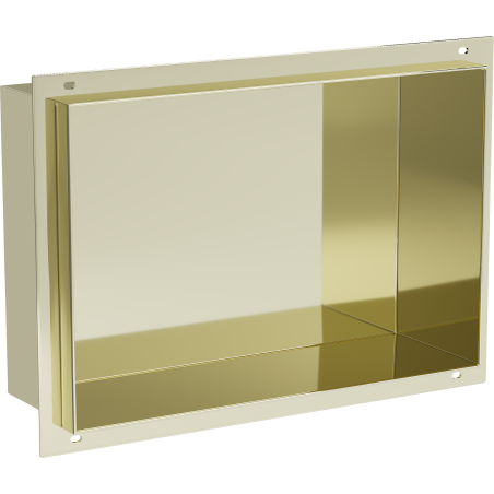 Mexen X-Wall-NR recessed shelf without a flange 30 x 20 cm, Gold - 1951302010