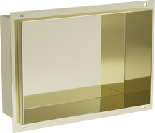 Mexen X-Wall-NR recessed shelf without a flange 30 x 20 cm, Gold - 1951302010