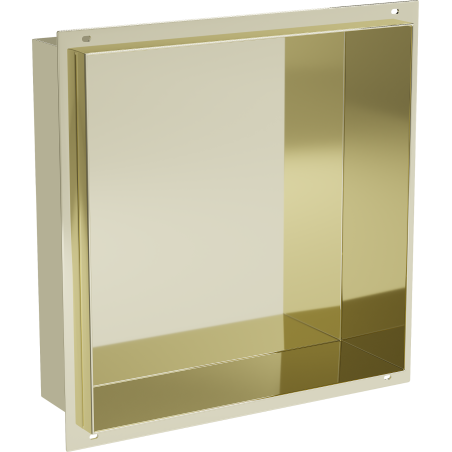 Mexen X-Wall-NR recessed shelf without a flange 30 x 30 cm, Gold - 1951303010