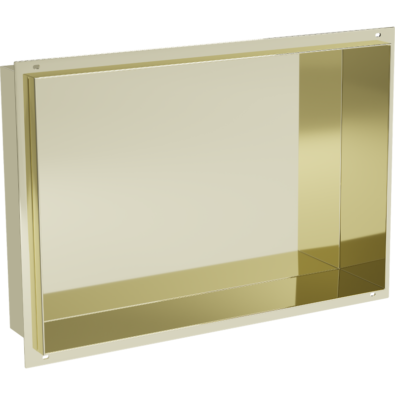 Mexen X-Wall-NR recessed shelf without a flange 45 x 30 cm, Gold - 1951453010