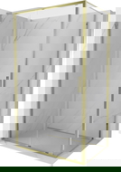 Mexen Exo sliding shower cabin 170 x 75 cm, transparent, gold - 8151-170-075-50-00