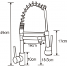 Mexen Corina kitchen mixer tap, Chrome - 670601-00