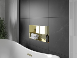 Mexen X-Wall-NR recessed shelf without a flange 60 x 30 cm, Gold - 1951603010