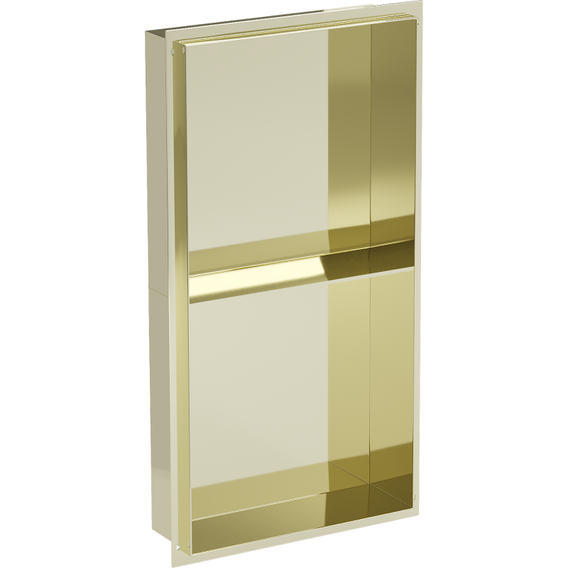 Mexen X-Wall-NR recessed shelf with a flange and shelf 60 x 30 cm, Gold - 1951603010S