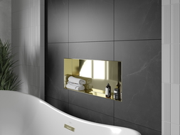 Mexen X-Wall-NR recessed shelf without a flange 75 x 30 cm, Gold - 1951753010
