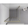 Mexen Exo-S sliding shower cabin 110 x 110 cm, transparent, gold - 8151-110-110-50-00