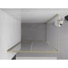 Mexen Exo-S sliding shower enclosure 140 x 110 cm, transparent, gold - 8151-140-110-50-00