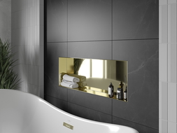 Mexen X-Wall-NR recessed shelf without a flange 90 x 30 cm, Gold - 1951903010