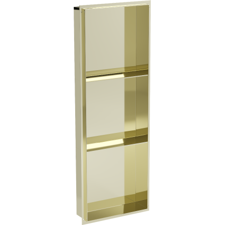 Mexen X-Wall-NR recessed shelf with a flange and shelf 90 x 30 cm, Gold - 1951903010S