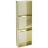 Mexen X-Wall-NR recessed shelf with a flange and shelf 90 x 30 cm, Gold - 1951903010S