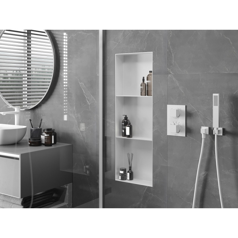 Mexen X-Wall-NR niche shelf without flange with shelf 90 x 30 cm, white - 1921903010S