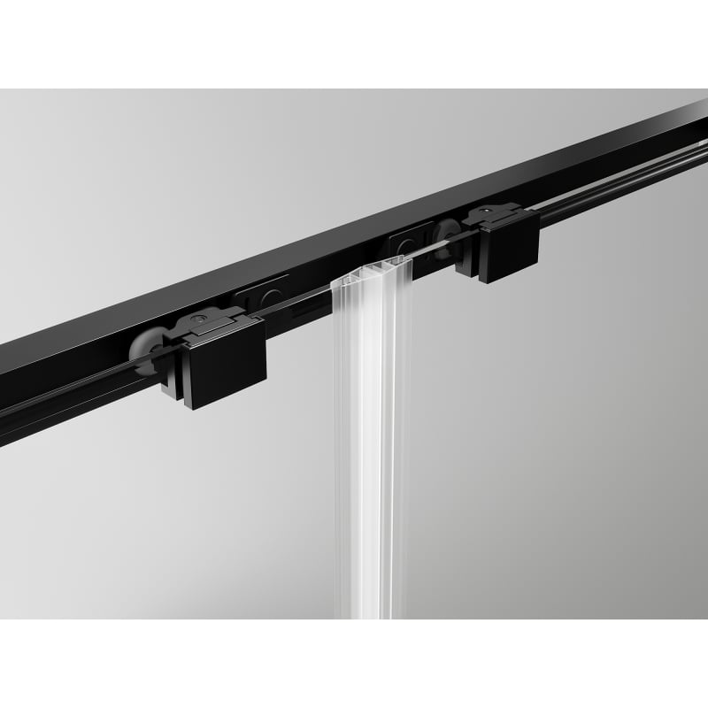 Mexen Exo-S sliding shower cabin 105 x 110 cm, transparent, black - 8151-105-110-70-00