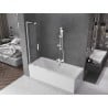 Mexen Velar L 2-panel sliding bath screen 85 x 150 cm, transparent, white - 896-085-003-01-20