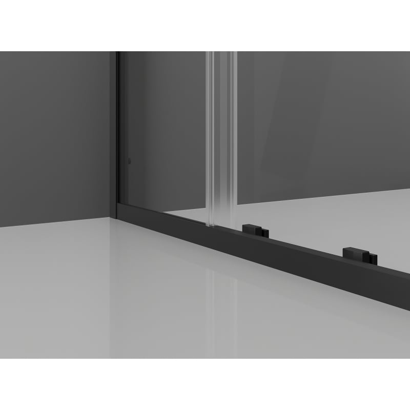 Mexen Exo-S sliding shower cabin 190 x 110 cm, transparent, black - 8151-190-110-70-00