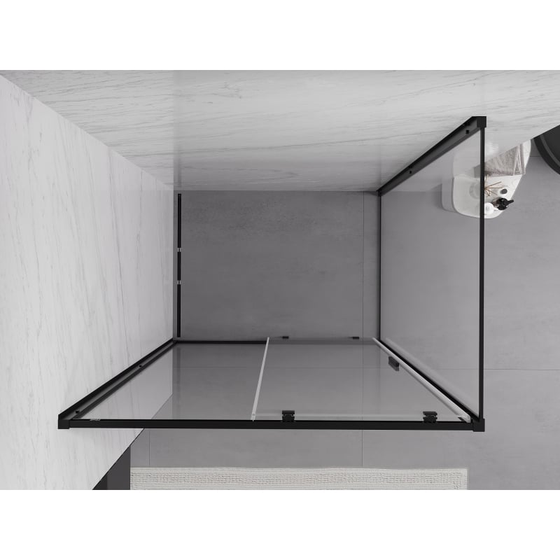 Mexen Exo-S sliding shower cabin 105 x 120 cm, transparent, black - 8151-105-120-70-00