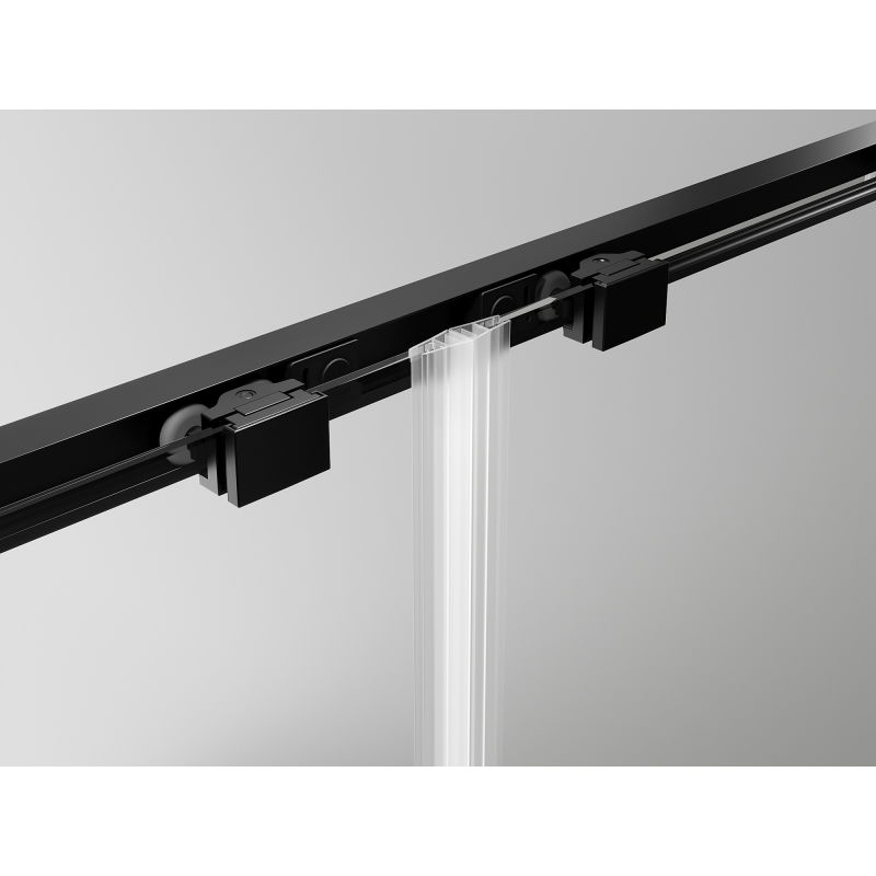 Mexen Exo sliding shower cabin 150 x 120 cm, transparent, black - 8151-150-120-70-00