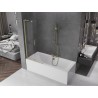 Mexen Velar L 2-panel sliding bathtub screen 85 x 150 cm, transparent, brushed gold - 896-085-003-01-55