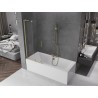 Mexen Velar L 2-panel sliding bathtub screen 85 x 150 cm, transparent, brushed gold - 896-085-003-01-55
