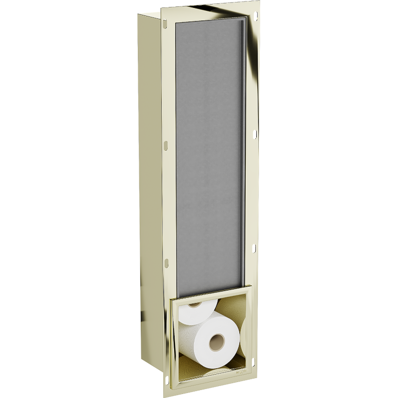 Mexen X-Wall-B toilet paper holder, gold - 1955