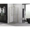 Mexen Exo swing shower cabin 120 x 120 cm, transparent, gold - 8182-120-120-50-00