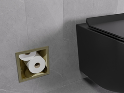 Mexen X-Wall-B toilet paper holder, gold - 1955