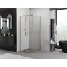 Mexen Exo-BR Duo framed shower cabin 110 x 110 cm, transparent, gold - 8182-110-110-50-00