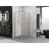 Mexen Exo-BR Duo framed shower cabin 110 x 110 cm, transparent, gold - 8182-110-110-50-00